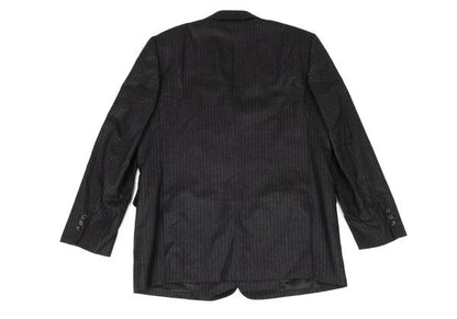 Papas Wool Stripe Jacket Charcoal Gray Size M