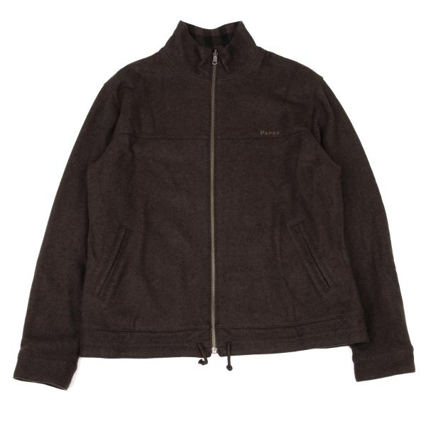 Papas Gingham Check Reversible Jacket Brown Size M