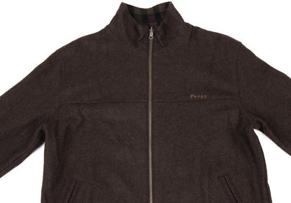 Papas Gingham Check Reversible Jacket Brown Size M