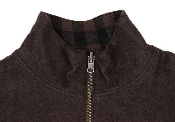 Papas Gingham Check Reversible Jacket Brown Size M