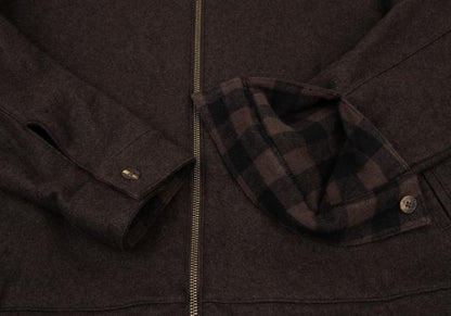 Papas Gingham Check Reversible Jacket Brown Size M