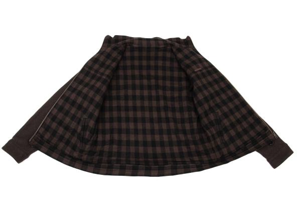 Papas Gingham Check Reversible Jacket Brown Size M