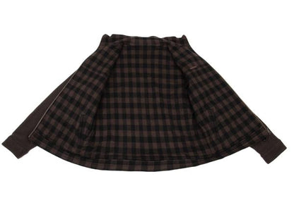 Papas Gingham Check Reversible Jacket Brown Size M