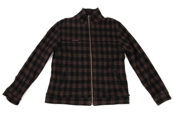 Papas Gingham Check Reversible Jacket Brown Size M