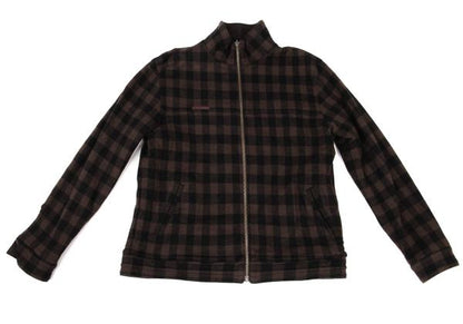 Papas Gingham Check Reversible Jacket Brown Size M
