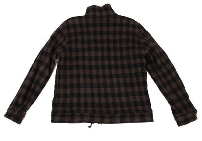 Papas Gingham Check Reversible Jacket Brown Size M