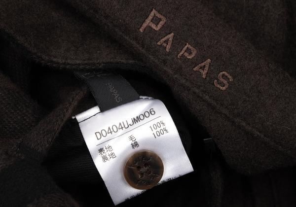 Papas Gingham Check Reversible Jacket Brown Size M