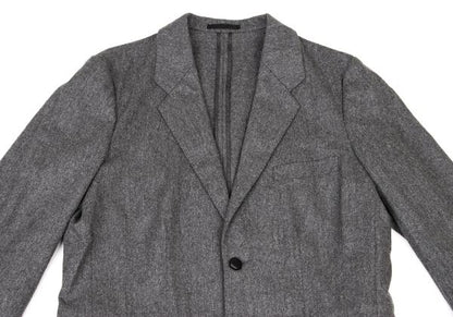 Papas Wool Covered Button Jacket Charcoal Gray Size M