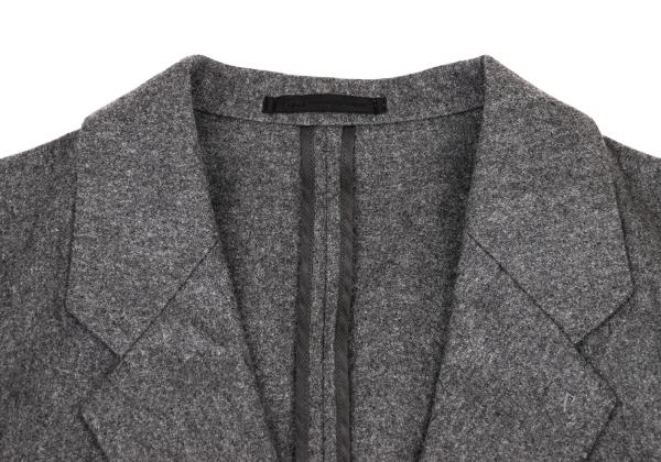 Papas Wool Covered Button Jacket Charcoal Gray Size M