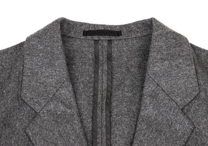 Papas Wool Covered Button Jacket Charcoal Gray Size M