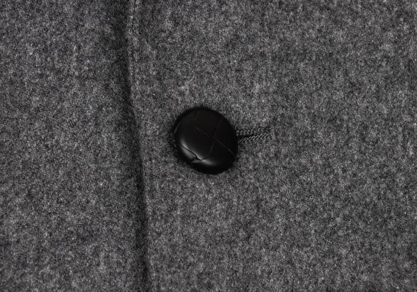 Papas Wool Covered Button Jacket Charcoal Gray Size M
