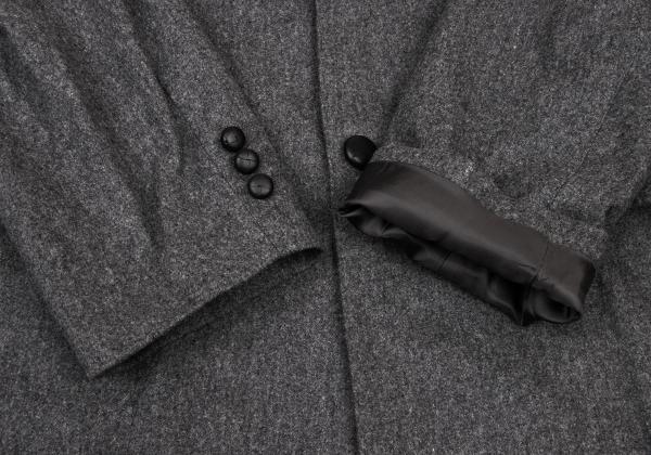 Papas Wool Covered Button Jacket Charcoal Gray Size M
