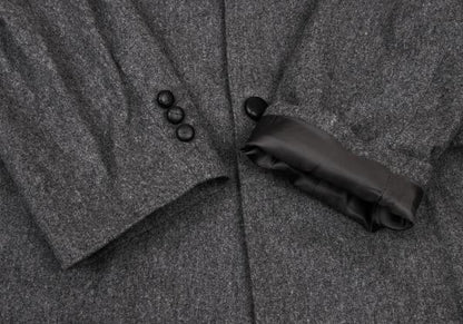Papas Wool Covered Button Jacket Charcoal Gray Size M