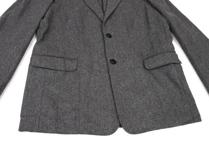 Papas Wool Covered Button Jacket Charcoal Gray Size M