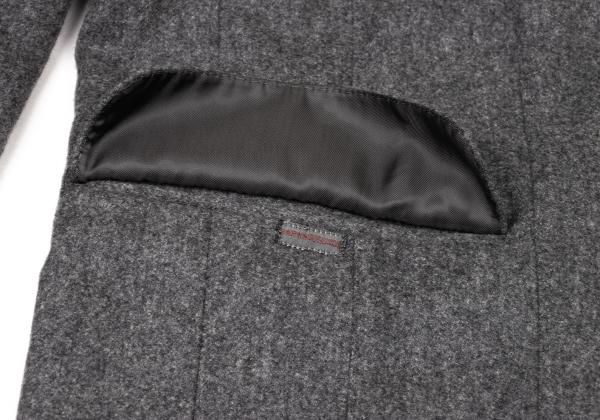 Papas Wool Covered Button Jacket Charcoal Gray Size M