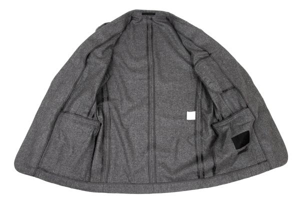 Papas Wool Covered Button Jacket Charcoal Gray Size M
