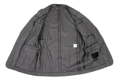 Papas Wool Covered Button Jacket Charcoal Gray Size M