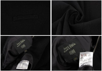 Jean Paul GAULTIER FEMME Wool Acrylic Coat Black Size 40