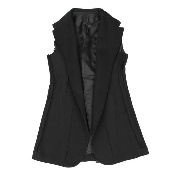 COMME des GARCONS Buttonless Sleeveless Jacket Black Size S