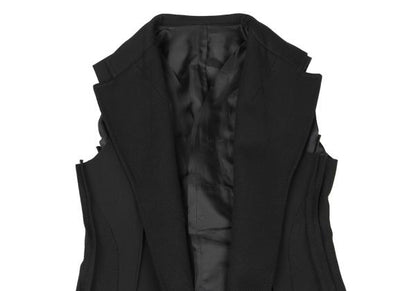 COMME des GARCONS Buttonless Sleeveless Jacket Black Size S