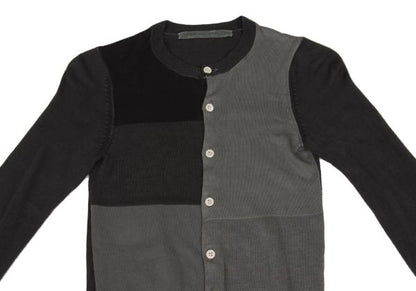 COMME des GARCONS Panel Switching Wool Cardigan Gray Size S