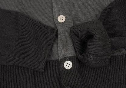 COMME des GARCONS Panel Switching Wool Cardigan Gray Size S