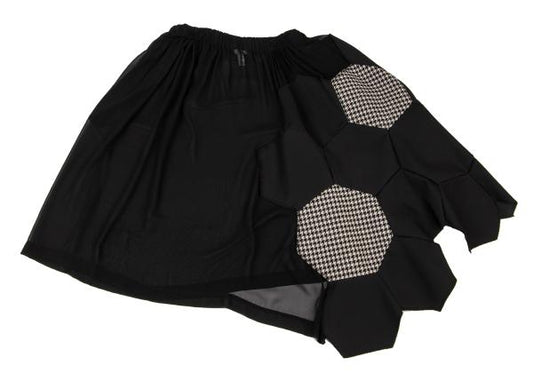 COMME des GARCONS Wool Soccer Ball Skirt Black Size XS
