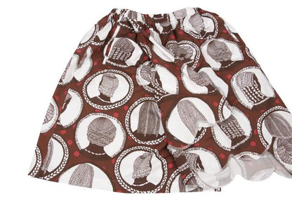COMME des GARCONS Asym Dot Wide Cotton Shorts Brown Size SS