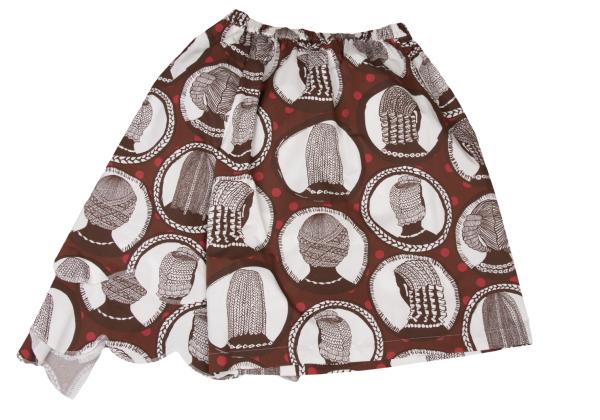 COMME des GARCONS Asym Dot Wide Cotton Shorts Brown Size SS