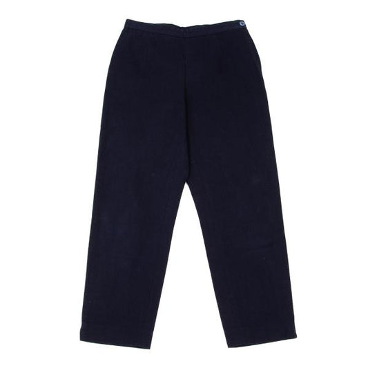 COMME des GARCONS Cotton Tapered Pants Navy Size S