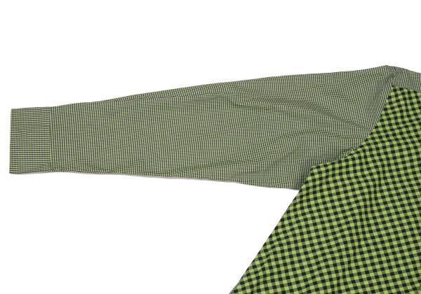 COMME des GARCONS HOMME Green Bias Plaid Long Sleeve Shirt Size L