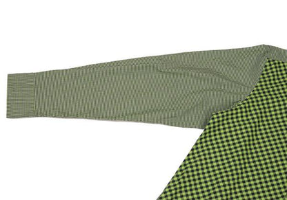 COMME des GARCONS HOMME Green Bias Plaid Long Sleeve Shirt Size L