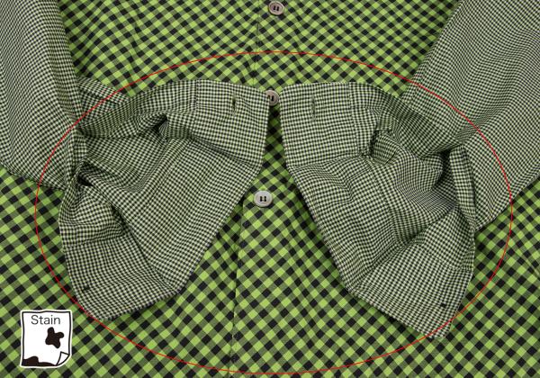 COMME des GARCONS HOMME Green Bias Plaid Long Sleeve Shirt Size L