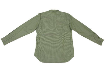 COMME des GARCONS HOMME Green Bias Plaid Long Sleeve Shirt Size L