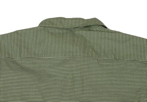 COMME des GARCONS HOMME Green Bias Plaid Long Sleeve Shirt Size L