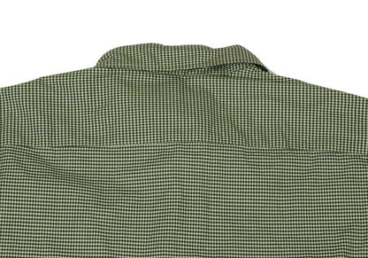 COMME des GARCONS HOMME Green Bias Plaid Long Sleeve Shirt Size L