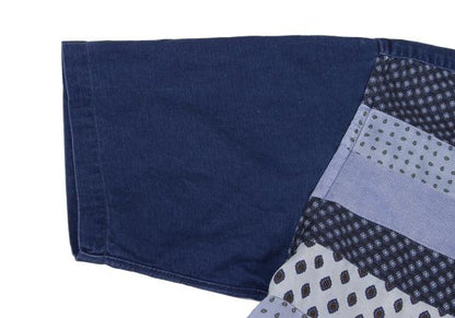 COMME des GARCONS HOMME Pattern Panel T-Shirt Blue Size L