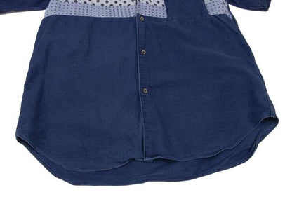 COMME des GARCONS HOMME Pattern Panel T-Shirt Blue Size L