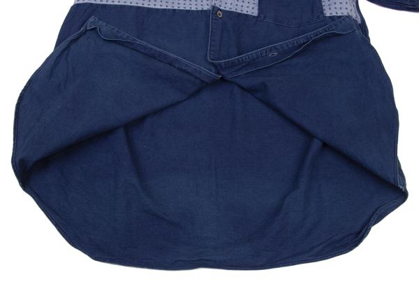 COMME des GARCONS HOMME Pattern Panel T-Shirt Blue Size L