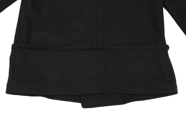 COMME des GARCONS SHIRT Wool Blend Hem Peacoat Black Coat Size M