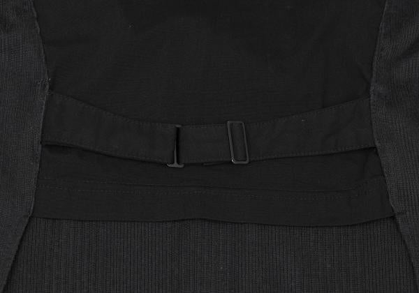 JUNIOR GAULTIER Back Panel Mock Neck Sweater Black Size 40