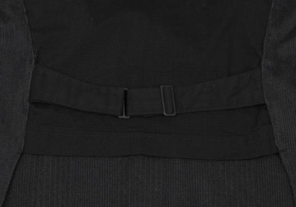 JUNIOR GAULTIER Back Panel Mock Neck Sweater Black Size 40