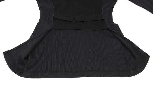 JUNIOR GAULTIER Back Panel Mock Neck Sweater Black Size 40