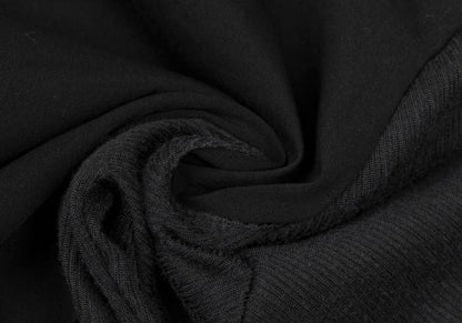 JUNIOR GAULTIER Back Panel Mock Neck Sweater Black Size 40