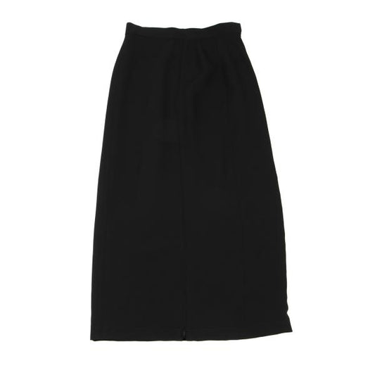 JUNIOR GAULTIER Black Poly Zip Design Skirt Size 40