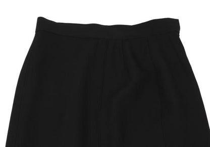 JUNIOR GAULTIER Black Poly Zip Design Skirt Size 40