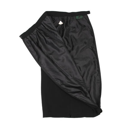JUNIOR GAULTIER Black Poly Zip Design Skirt Size 40