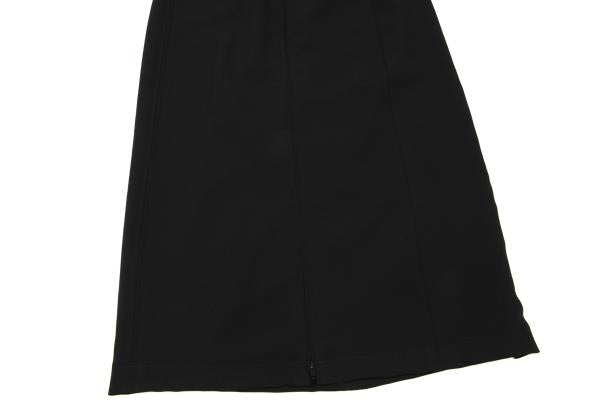 JUNIOR GAULTIER Black Poly Zip Design Skirt Size 40