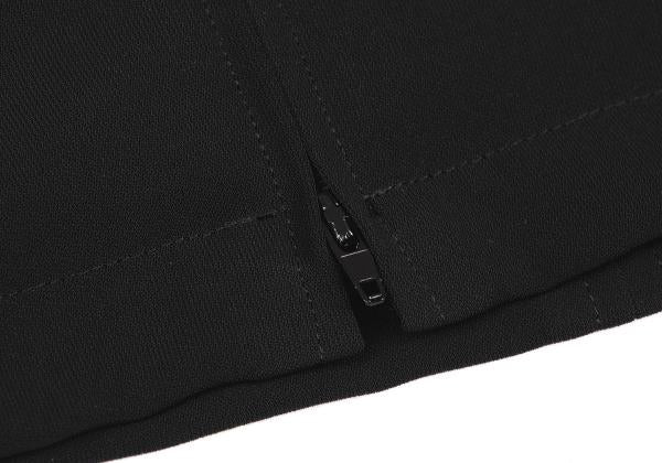 JUNIOR GAULTIER Black Poly Zip Design Skirt Size 40
