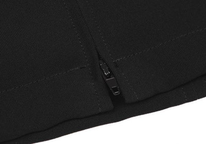 JUNIOR GAULTIER Black Poly Zip Design Skirt Size 40